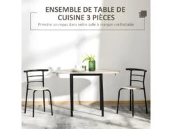 Ensemble Table Et Chaises LAURA Style Industriel -Mobilia Boutique ensemble table et chaise 21988413