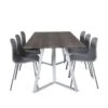 MarinaGRWH Ensemble Table, Table Gris Et 6 Arctic Chaises Gris, Gris. -Mobilia Boutique ensemble table et chaise 22189549
