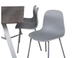 MarinaGRWH Ensemble Table, Table Gris Et 6 Arctic Chaises Gris, Gris. -Mobilia Boutique ensemble table et chaise 22189553