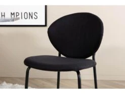 Marbs Ensemble Table, Table Noir Marbre Décor Et 4 Vault Chaises Noir. -Mobilia Boutique ensemble table et chaise 22190397