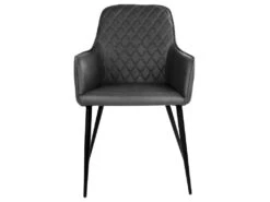 Moss Salle à Manger, 1 Table à Manger Et 6 Chaises, Gris Foncé Et Chêne. -Mobilia Boutique ensemble table et chaise 22193099