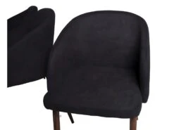 MarinaBLBL Ensemble Table, Table Noir Et 6 Arch Chaises Noir. -Mobilia Boutique ensemble table et chaise 22195523