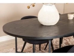 Skate Ensemble Table, Table Noir Et 4 Velvet Chaises Noir. -Mobilia Boutique ensemble table et chaise 22196527