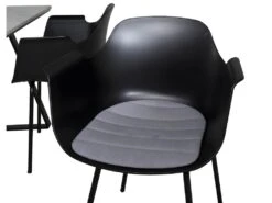 Estelle Ensemble Table, Table Marbre Blanc Et 4 Comfort Chaises Noir. -Mobilia Boutique ensemble table et chaise 22202331