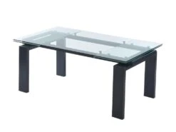 Ensemble Table LUBANA + 4 Chaise MUSE - Noir Et Beige -Mobilia Boutique ensemble table et chaise 505067