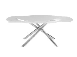 Ensemble Table CAMELIA + 4 Chaises PAULINE - Blanc -Mobilia Boutique ensemble table et chaise 505773