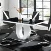 Ensemble Table TWIST + 4 Chaises TWIZY - Noir Et Blanc -Mobilia Boutique ensemble table et chaise 513887