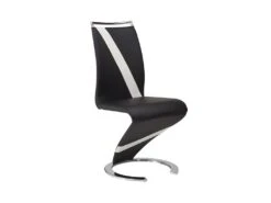 Ensemble Table TWIST + 4 Chaises TWIZY - Noir Et Blanc -Mobilia Boutique ensemble table et chaise 513891