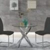 Ensemble Table COSIMA + 2 Chaises NADYA - Noir -Mobilia Boutique ensemble table et chaise 514199
