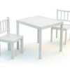 WEBABY - Ensemble 1 Table + 2 Chaises Blanc -Mobilia Boutique ensemble table et chaise 8892247