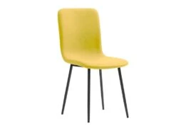 HANOI - Ensemble Table Rectangle 120 Effet Bois + 4 Chaises Jaunes -Mobilia Boutique ensemble table et chaise 9306323