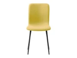 HANOI - Ensemble Table Rectangle 120 Effet Bois + 4 Chaises Jaunes -Mobilia Boutique ensemble table et chaise 9306327