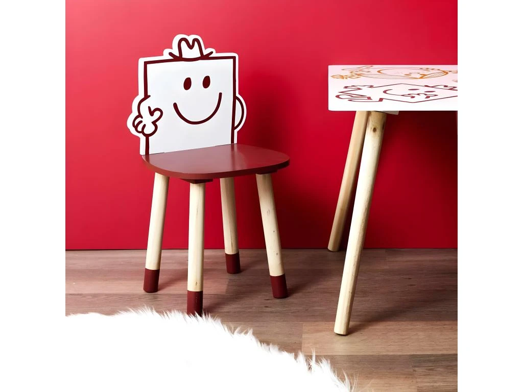 Chaise En Bois Pour Enfant Monsieur Madame Monsieur Costaud 4 Chaise En Bois Pour Enfant Monsieur Madame Monsieur Costaud – Image 2