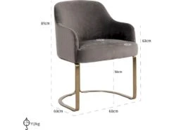 Fauteuil Hadley Velvet 11 Fauteuil Hadley Velvet -Mobilia Boutique fauteuil 15168801