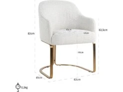 Fauteuil Hadley Bouclé CHR -Mobilia Boutique fauteuil 15173129