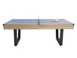 Table Transformable - Billard & Ping-pong - Coloris Naturel Clair Et Noir - L213,4 X P111,8 X H78,5 Cm - MELIAN -Mobilia Boutique jeux interieur 16710501