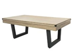 Table Transformable - Billard & Ping-pong - Coloris Naturel Clair Et Noir - L213,4 X P111,8 X H78,5 Cm - MELIAN -Mobilia Boutique jeux interieur 16710533