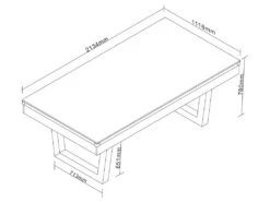 Table Transformable - Billard & Ping-pong - Coloris Naturel Clair Et Noir - L213,4 X P111,8 X H78,5 Cm - MELIAN -Mobilia Boutique jeux interieur 16724897