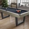 Table Transformable - Billard & Ping-pong - Coloris Naturel Clair Et Noir - L213,4 X P111,8 X H78,5 Cm - MELIAN -Mobilia Boutique jeux interieur 18636203