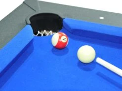 Table Transformable Noire - Billard & Ping-pong - L182 X L102 X H80 Cm - SOUSA -Mobilia Boutique jeux interieur 504567