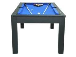 Table Transformable Noire - Billard & Ping-pong - L182 X L102 X H80 Cm - SOUSA -Mobilia Boutique jeux interieur 504569