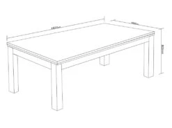 Table Transformable Noire - Billard & Ping-pong - L182 X L102 X H80 Cm - SOUSA -Mobilia Boutique jeux interieur 504579
