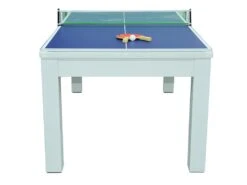 Table Transformable Blanche - Billard & Ping-pong - L182 X L102 X H80 Cm - HENK -Mobilia Boutique jeux interieur 504607