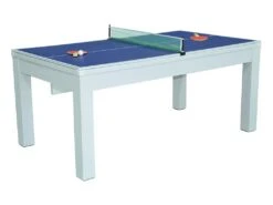 Table Transformable Blanche - Billard & Ping-pong - L182 X L102 X H80 Cm - HENK -Mobilia Boutique jeux interieur 504609