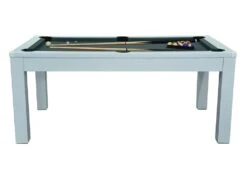 Table Transformable Blanche - Billard & Ping-pong - L182 X L102 X H80 Cm - HENK -Mobilia Boutique jeux interieur 504613