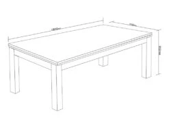 Table Transformable Blanche - Billard & Ping-pong - L182 X L102 X H80 Cm - HENK -Mobilia Boutique jeux interieur 504619