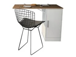 Meuble Cuisine Table Rabattable Blanc Châtaignier 10 Meuble Cuisine Table Rabattable Blanc Châtaignier -Mobilia Boutique meuble de cuisine 10038315