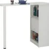 Table De Cuisine Et Meuble De Rangement Blancs - Coloris: Blanc -Mobilia Boutique meuble de cuisine 10038429