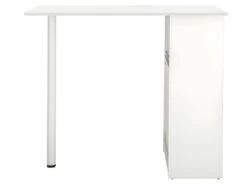 Table De Cuisine Et Meuble De Rangement Blancs - Coloris: Blanc -Mobilia Boutique meuble de cuisine 10038433