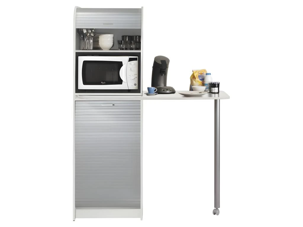 Table De Cuisine Et Meuble De Rangement Blanc Alu 3 Table De Cuisine Et Meuble De Rangement Blanc Alu