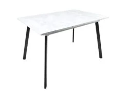 MIOS - Table Repas 120cm Allongeable Imitation Marbre -Mobilia Boutique table a manger 10031197