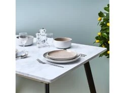 MIOS - Table Repas 120cm Allongeable Imitation Marbre -Mobilia Boutique table a manger 10031199