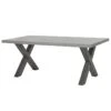 LEIF - Table Rectangulaire 185cm Effet Bois Grisé -Mobilia Boutique table a manger 10031685