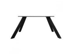 4 Pieds De Table De Repas Inclinés En Métal Noir H.65 Cm - 08 -Mobilia Boutique table a manger 10032099
