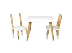 LAPIS - Ensemble Table Et 2 Chaises Enfant Base Crayons -Mobilia Boutique table a manger 10032235