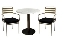 TERRAZZO - Table De Repas Bronze Granito -Mobilia Boutique table a manger 10032633