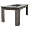 RYKI - Table Repas Rectangulaire 160cm Effet Bois Grisé -Mobilia Boutique table a manger 10032789