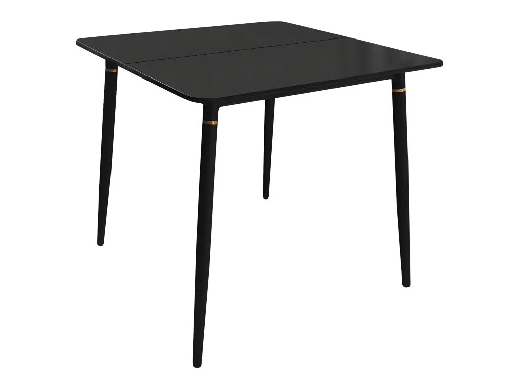 Table De Repas Pieds En Aluminium Noir Et Doré 80 X 80 Cm - BING 2406 3 Table De Repas Pieds En Aluminium Noir Et Doré 80 X 80 Cm - BING 2406