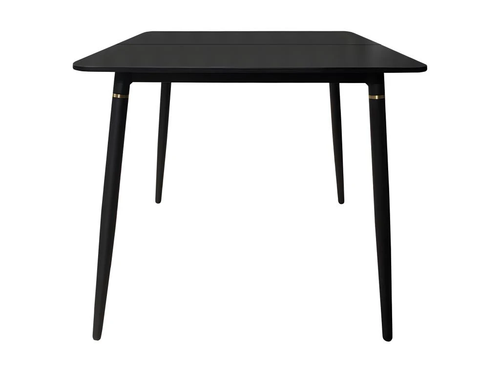 Table De Repas Pieds En Aluminium Noir Et Doré 80 X 80 Cm - BING 2406 4 Table De Repas Pieds En Aluminium Noir Et Doré 80 X 80 Cm - BING 2406 – Image 2