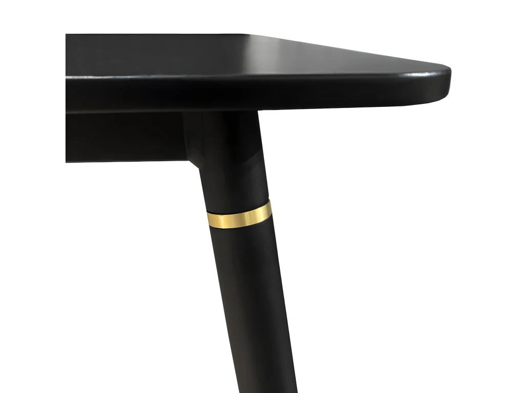 Table De Repas Pieds En Aluminium Noir Et Doré 80 X 80 Cm - BING 2406 5 Table De Repas Pieds En Aluminium Noir Et Doré 80 X 80 Cm - BING 2406 – Image 3