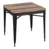 REPLAY - Table Repas Carrée 77cm Aspect Vieilli -Mobilia Boutique table a manger 10033335