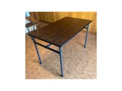 TUBES - Table De Repas Bois Et Acier -Mobilia Boutique table a manger 10034595