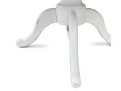 Table Ronde Extensible En Bois Massif SIDONIE Blanc -Mobilia Boutique table a manger 10035511