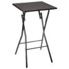 Table De Bar Pliante En Métal Coloris Noir - L.60 X L.60 X H.103 Cm -Mobilia Boutique table a manger 10036239