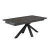 Table Extensible 160/240 Cm Céramique Gris Foncé Pied Croix - UTAH 04 -Mobilia Boutique table a manger 10233453