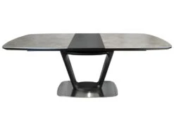 Table De Repas Extensible En Céramique Grise 160 à 200 Cm - CERA -Mobilia Boutique table a manger 10233587